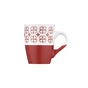Чашка Ardesto Ornament, 320мл, кераміка, червоно-білий (AR3045R) - зменшене зображення 3