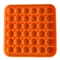 Антистрес Sibelly антистрес Pop It Mono Square Orange (SB-PPIT-SQL-OR) - зменшене зображення 2