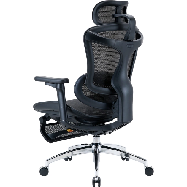 Офісне крісло Sihoo з підставкою для ніг DORO C300L Mesh Black with footrest (DORO-C300L-A3-101-JT) - picture 6