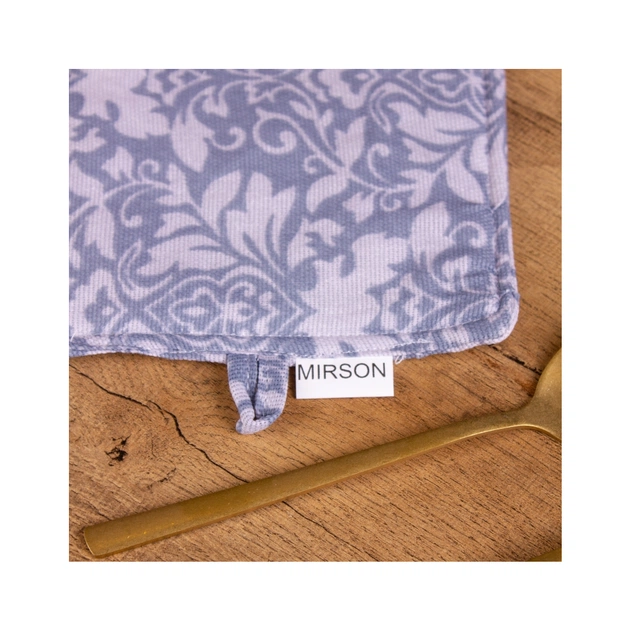 Кухонна прихватка MirSon рогожа/напівпанама №217 - Blue patterns (2200006754459) - picture 3