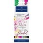 Художественный маркер Faber-Castell набор акварельных двухсторонних Goldfaber Aqua Dual Marker Lettering, 6 цветов (32311) - уменьшенное изображение 1