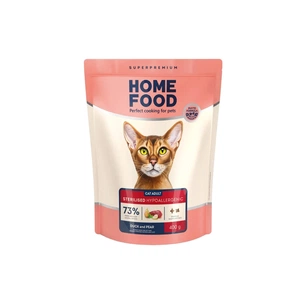 Сухий корм для кішок Home Food Grain-free hypoallergenic Suitable for exotic breeds з качкою та грушею 400 г (4820235020156) зображення 1