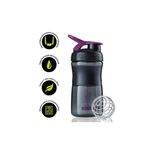 Шейкер спортивний BlenderBottle SportMixer 20oz/590ml Black/Plum (SM 20oz Black/Plum) зображення 1