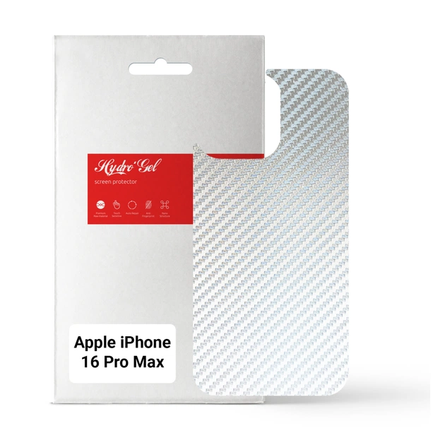 Пленка защитная Armorstandart for Back Panel Apple iPhone 16 Pro Max Carbone Silver (ARM79614) - изображение 1