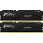 Модуль пам'яті для комп'ютера DDR5 32GB (2x16GB) 4800 MHz Beast Black Kingston Fury (ex.HyperX) (KF548C38BBK2-32) - зменшене зображення 1