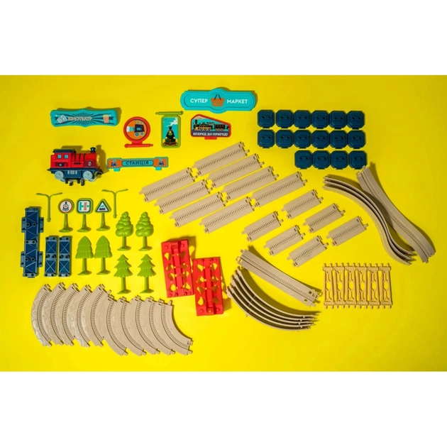 Железная дорога Otamanko Храбрый паровозик трюковая железная дорога 207 деталей (89971) - изображение 9