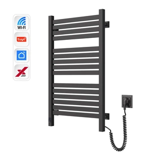 Сушарка для рушників Navin Авангард Х, 800х480, Wi-Fi, чорний муар, правобічна (12-272055-4880) зображення 1