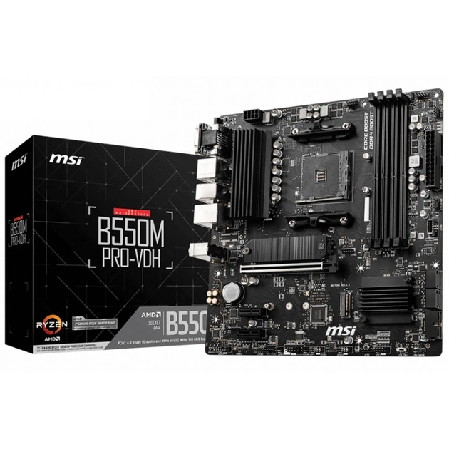 Материнська плата MSI B550M PRO-VDH - зображення 1