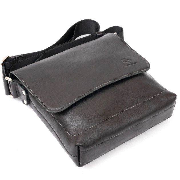 Сумка Grande Pelle У гладкій шкірі Чорна (11333) - зображення 7