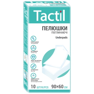 Пелюшки для малюків Tactil 90*60 см 10 шт (4820183970206) зображення 1
