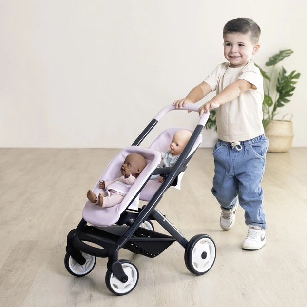 Коляска для ляльок Smoby для двійнят Maxi-Cosi Рожева перлина, 54 х 38, 5 х 64 см, 3+ (7600253221) - picture 3