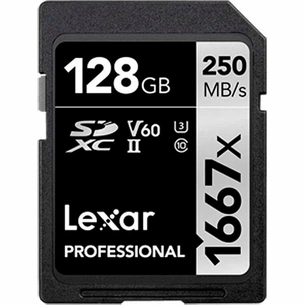 Карта пам'яті Lexar 128GB SDHC class 10 UHS-II 1667x (LSD128CB1667) зображення 1