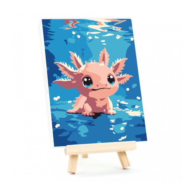 Картина по номерам Rosa Аксолотик, 15х20см, з мольбертом (4823098548621) - picture 2