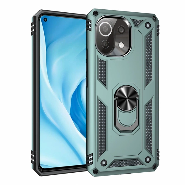 Чохол до мобільного телефона BeCover Military Xiaomi Mi 11 Lite / Mi 11 Lite 5G Dark Green (706645) - зображення 1