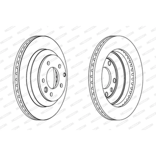 Гальмівний диск FERODO DDF1580C зображення 1