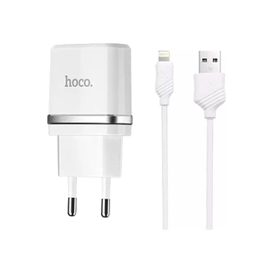 Зарядний пристрій HOCO C11 charger set (iP cable) White (6957531047735) зображення 1