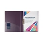 Папка з затиском Axent A4 700 мкм Прозора Сливова (1301-11-A) - зменшене зображення 3