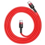 Дата кабель USB-C to USB-C 1.0m USB 3.1 3A red Baseus (CATKLF-G09) - зменшене зображення 1
