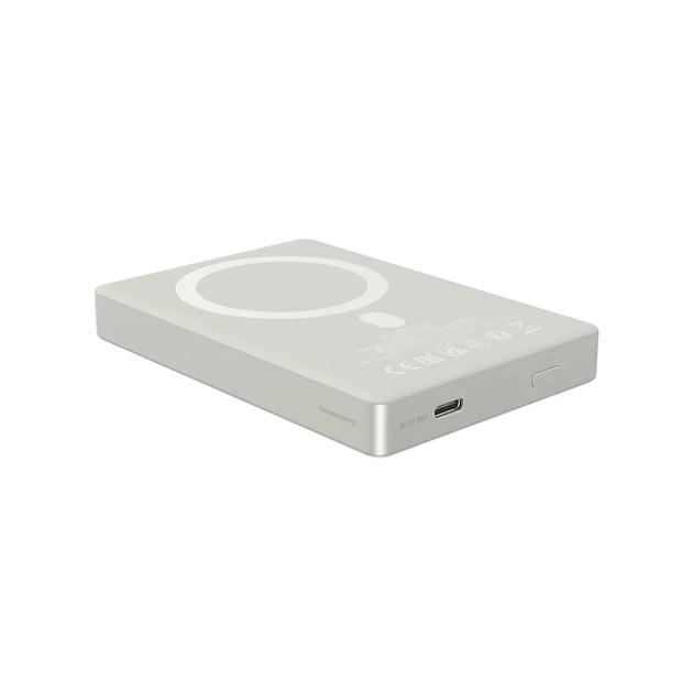 Батарея універсальна Canyon 10000mAh OnPower 511 PD20W Magnetic wireless MagSafe Grey (CNS-CPB511G) - зображення 4