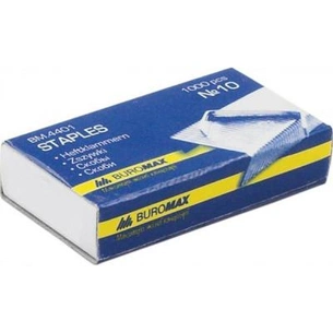Скоби для канцелярського степлера Buromax №10, 1000 шт., JOBMAX (BM.4401) зображення 1