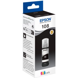 Контейнер з чорнилом Epson 108 EcoTank L8050/L18050 black (C13T09C14A) зображення 1