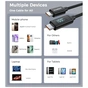 Дата кабель USB-C to USB-C 1.8m PD100W digital display silicone Choetech (XCC-1063) - зменшене зображення 6