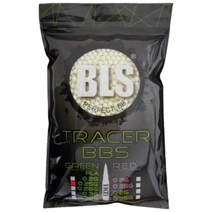 Страйкбольні кульки BLS Bio-Tracer Green 6 мм 0,25 г 2000 шт (1928.00.15) зображення 1