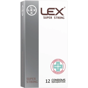 Презервативи Lex Condoms Super Strong 12 шт. (4820144771972) зображення 1