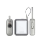 Батарея универсальная Choetech 10000mAh, 35W. PD/3.0, LED Display, buid-in type-C cabel, Silver (B832-SL) - уменьшенное изображение 3