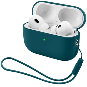 Чохол для навушників Armorstandart Silicone Case with straps For Apple AirPods Pro 3 Dark Green (ARM91279) зображення 1