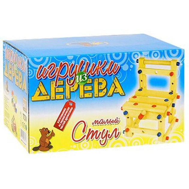 Конструктор Мир деревянных игрушек Стул малий (Д053) - изображение 1