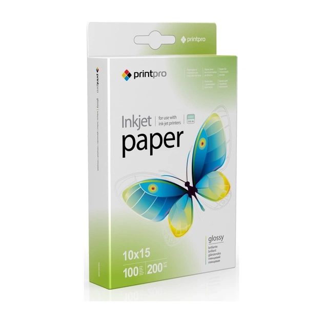 Фотопапір PrintPro 10x15 200г glossy, 100с (PGE2001004R_OEM) - зображення 1