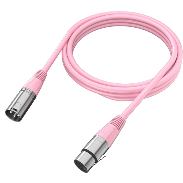 Мікрофонний кабель Fifine XLR Male to Female Pink 1.8 м (L9CP) - picture 1