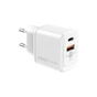 Зарядний пристрій Intaleo 30W GAN USB-C PD+USB-A QC 3.0 white (1283126578274) - зменшене зображення 1