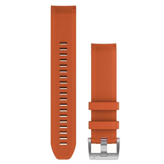 Ремінець до смарт-годинника Garmin MARQ, QuickFit 22m, Ember Orange, Silicone Strap (010-12738-34) - зображення 1