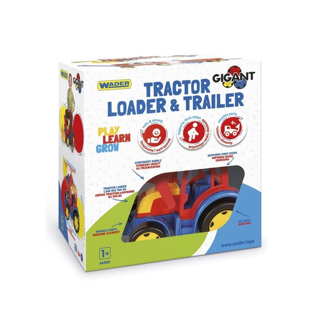 Спецтехніка Wader Трактор "Гігант" з причіпом та ковшем (66300) - зображення 5