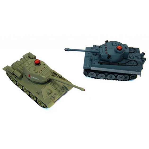 Радіокерована іграшка HuanQi Танковий бій 555 Tiger і Т-34 1:32 (HQ-555) - изображение 1