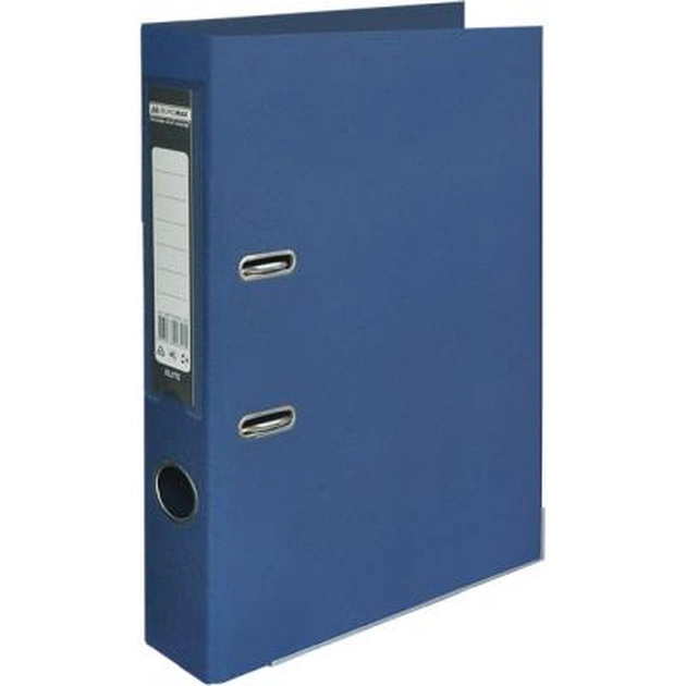 Папка - регистратор Buromax А4 double sided, 50мм, PP, dark blue, built-up (BM.3002-03c) - изображение 1