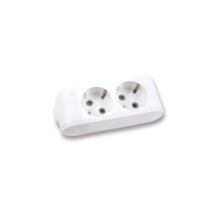 Колодка для подовжувача Panasonic X-tendia із заземленням 2 гнізда grey (WLTB04202GR-UA) зображення 1