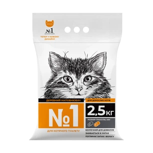 Наповнювач для туалету Super Cat №1 2.5 кг (6990) изображение 1