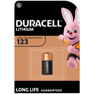 Батарейка Duracell CR 123 / DL 123 * 1 (5000394123106 / 5000784) зображення 1