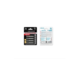 Акумулятор Esperanza AA 2600mAh Ni-MH * 4 mix of colors (EZA106) зображення 1