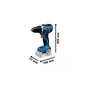 Шуруповерт Bosch Professional GSR 18V-65 18В 3163Нм 0-5500-2100обхв 1.06кг (0.601.9N3.200) - зменшене зображення 4