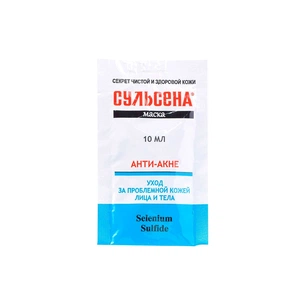 Маска для обличчя Сульсена анти-акне саше 10 мл (4823052202750) изображение 1