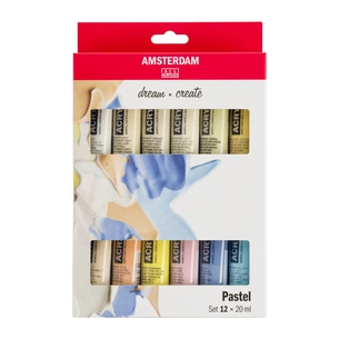 Акрилові фарби Royal Talens Amsterdam Pastels 12 кольорів по 20 мл (8712079451196) зображення 1