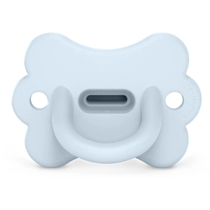 Пустушка Suavinex Colour Essence фізіологічна у формі метелика, 0-6 місяців, блакитна (308912) зображення 1