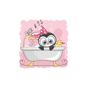 Картина по номерам ArtCraft Пінгвинятко 30х30 см (15503-AC) зображення 1