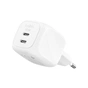 Зарядний пристрій Belkin 2xUSB-C PD50W GaN PPS white (WCH019KQWH) - зменшене зображення 5
