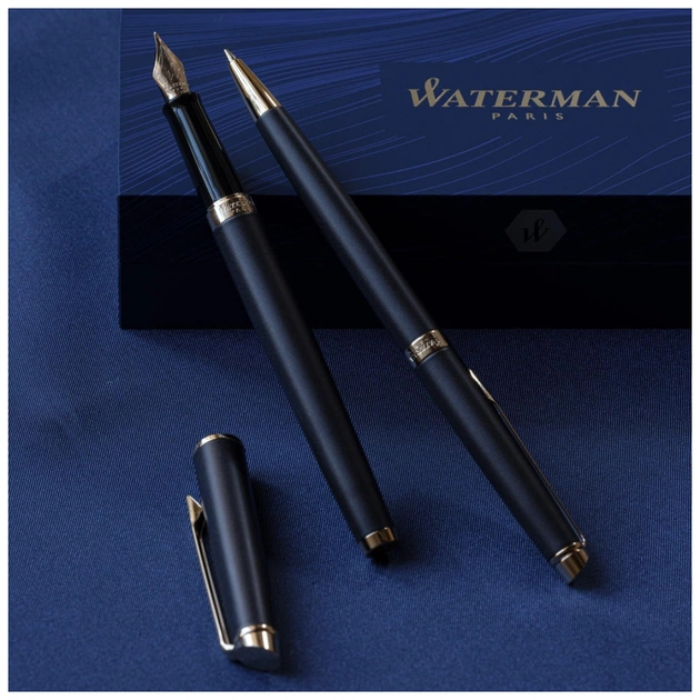 Ручка пір'яна Waterman HEMISPHERE Metallic Lava Black GT  FP F (12 090) - зображення 6