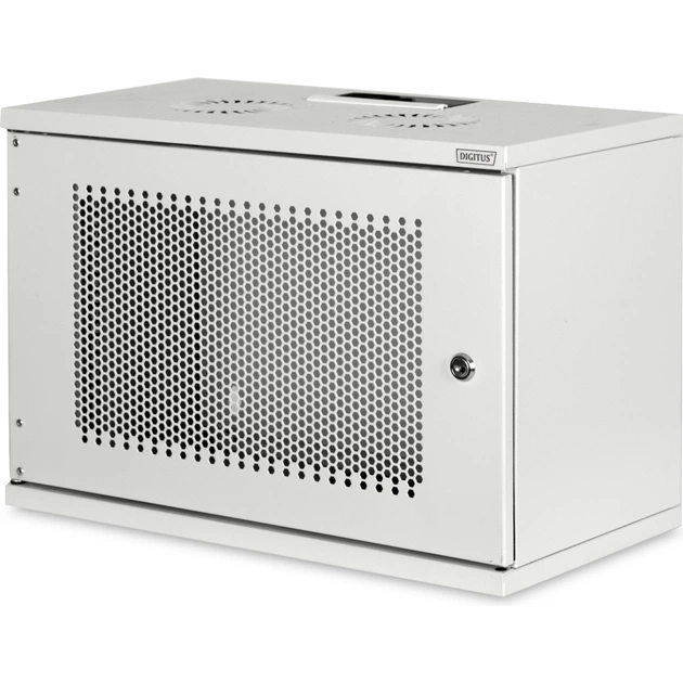 Шафа настінна Digitus SOHO 19" 7U 540x400, метал.двері, 60kg max (DN-19-07U-S-PD) - изображение 1